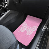 Beautiful Butterfly Pink Custom Car Floor Mats 212203 - YourCarButBetter