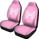Beautiful Butterfly Pink Custom Car Seat Covers 212203 - YourCarButBetter