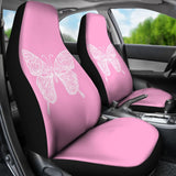 Beautiful Butterfly Pink Custom Car Seat Covers 212203 - YourCarButBetter