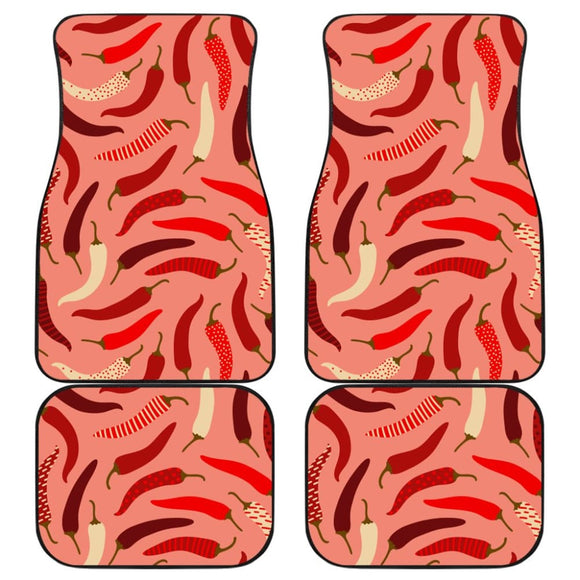 Beautiful Chili Peppers Pattern Car Floor Mats 212601 - YourCarButBetter
