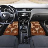 Beautiful Chocolate Horse Print Decor Car Floor Mats 211203 - YourCarButBetter