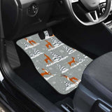 Beautiful Deers Winter Christmas Front And Back Car Mats 161012 - YourCarButBetter