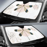 Beautiful Dragonfly and Flower Car Auto Sun Shades 213003 - YourCarButBetter