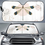 Beautiful Dragonfly and Flower Car Auto Sun Shades 213003 - YourCarButBetter