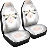 Beautiful Dragonfly and Flower Car Seat Covers 213003 - YourCarButBetter