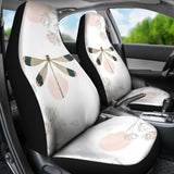 Beautiful Dragonfly and Flower Car Seat Covers 213003 - YourCarButBetter