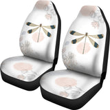 Beautiful Dragonfly and Flower Car Seat Covers 213003 - YourCarButBetter