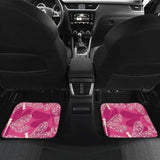 Beautiful Dragonfly Pink Background Front And Back Car Mats 135711 - YourCarButBetter