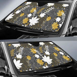 Beautiful Gold Autumn Maple Leaf Pattern Car Auto Sun Shades 174510 - YourCarButBetter