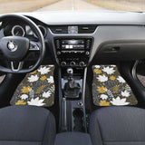 Beautiful Gold Autumn Maple Leaf Pattern Front And Back Car Mats 174914 - YourCarButBetter