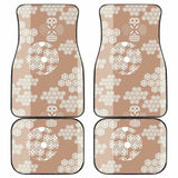 Beautiful Hexagon Japanese Pattern Front And Back Car Mats 094201 - YourCarButBetter