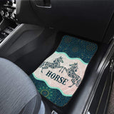 Beautiful Horse Vintage Mandala Car Floor Mats 210303 - YourCarButBetter