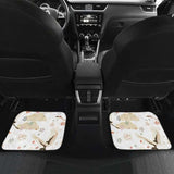 Beautiful Japanese Cranes Pattern Front And Back Car Mats 094201 - YourCarButBetter