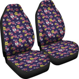 Beautiful Ladybug Funny Flower Print Car Seat Covers 210901 - YourCarButBetter