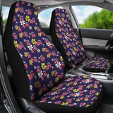 Beautiful Ladybug Funny Flower Print Car Seat Covers 210901 - YourCarButBetter
