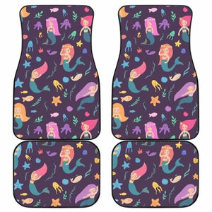 Beautiful Mermaid Fish Jellyfish Algae Other Marine World Front And Back Car Mats 154813 - YourCarButBetter