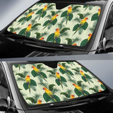 Beautiful Parrot Palm Leaves Pattern Car Auto Sun Shades 182102 - YourCarButBetter