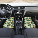 Beautiful Parrot Palm Leaves Pattern Front And Back Car Mats 174914 - YourCarButBetter