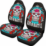 Beautiful Sugar Skull Car Seat Cover 101207 - YourCarButBetter