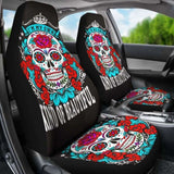 Beautiful Sugar Skull Car Seat Cover 101207 - YourCarButBetter