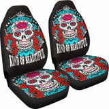 Beautiful Sugar Skull Car Seat Cover 101207 - YourCarButBetter