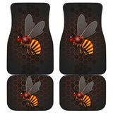 Bee Lovers Bee Car Floor Mats 210205 - YourCarButBetter