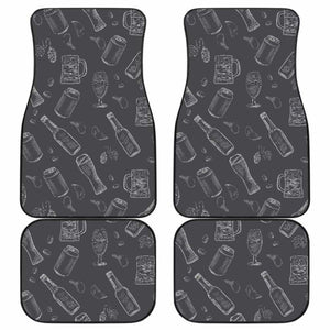 Beer Hand Drawn Pattern Front And Back Car Mats 195016 - YourCarButBetter