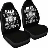Beer is The Answer Car Seat Covers 195016 - YourCarButBetter