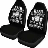 Beer is The Answer Car Seat Covers 195016 - YourCarButBetter