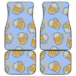 Beer Pattern Front And Back Car Mats 195016 - YourCarButBetter