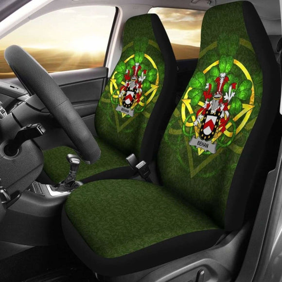 Behan Ireland Car Seat Cover Celtic Shamrock (Set Of Two) 154230 - YourCarButBetter