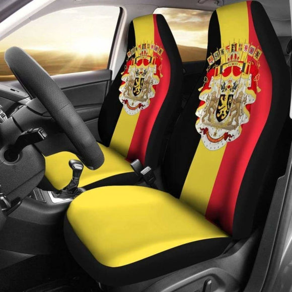 Belgium Coat Of Arms Car Seat Covers 105905 - YourCarButBetter