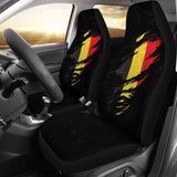 Belgium In Me Car Seat Covers - Special Grunge Style (Set Of Two) 232125 - YourCarButBetter