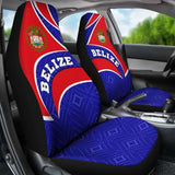 Belize Car Seat Covers - Belize Coat Of Arms - 221205 - YourCarButBetter