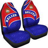 Belize Car Seat Covers - Belize Coat Of Arms - 221205 - YourCarButBetter