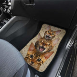 Bengal Cat Car Floor Mats Funny For Bengal Cat Lover 112428 - YourCarButBetter