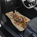 Bengal Cat Car Floor Mats Funny For Bengal Cat Lover 112428 - YourCarButBetter