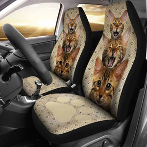 Bengal Cat Car Seat Covers Funny For Cat Lover 112428 - YourCarButBetter