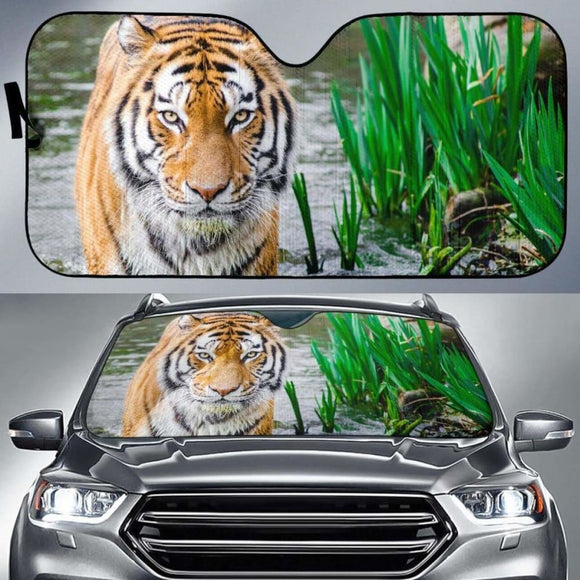 Bengal Tiger Hd Car Sun Shade 172609 - YourCarButBetter