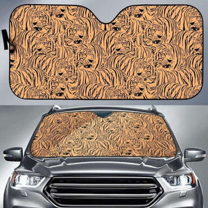 Bengal Tigers Pattern Car Auto Sun Shades 172609 - YourCarButBetter