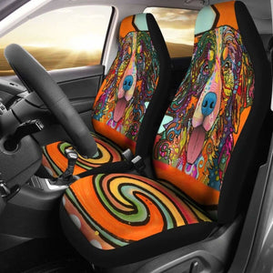 Bernese Mountain Design Car Seat Covers Colorful Back 102802 - YourCarButBetter