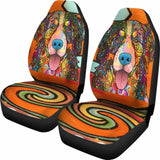 Bernese Mountain Design Car Seat Covers Colorful Back 102802 - YourCarButBetter