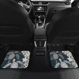 Best Gift Hawaii Kanaka Maoli Sea Turtle Hibiscus Blue Waves Car Floor Mats 210507 - YourCarButBetter