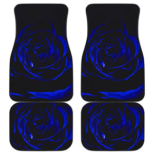 Best Gift Ideas Blue Rose Bush Floral Lovers Car Floor Mats 211101 - YourCarButBetter