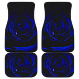 Best Gift Ideas Blue Rose Bush Floral Lovers Car Floor Mats 211101 - YourCarButBetter