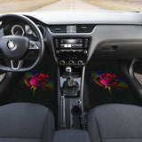 Best Gift Ideas Pink Rose Bush Floral Lovers Car Floor Mats 211101 - YourCarButBetter