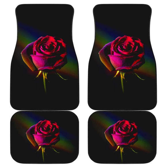 Best Gift Ideas Pink Rose Bush Floral Lovers Car Floor Mats 211101 - YourCarButBetter