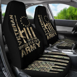 Betsy Ross Flag Us Army Veteran Camo Car Seat Covers 550317 - YourCarButBetter