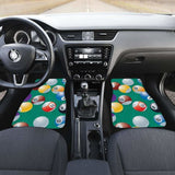 Billiard Ball Pattern Print Design 01 Front And Back Car Mats 153908 - YourCarButBetter