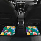 Billiard Ball Pattern Print Design 01 Front And Back Car Mats 153908 - YourCarButBetter